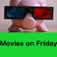 Piglet with 3D glasses